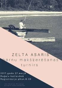 27.maijā notiks bērnu makšķerēšanas turnīrs „Zelta asaris”